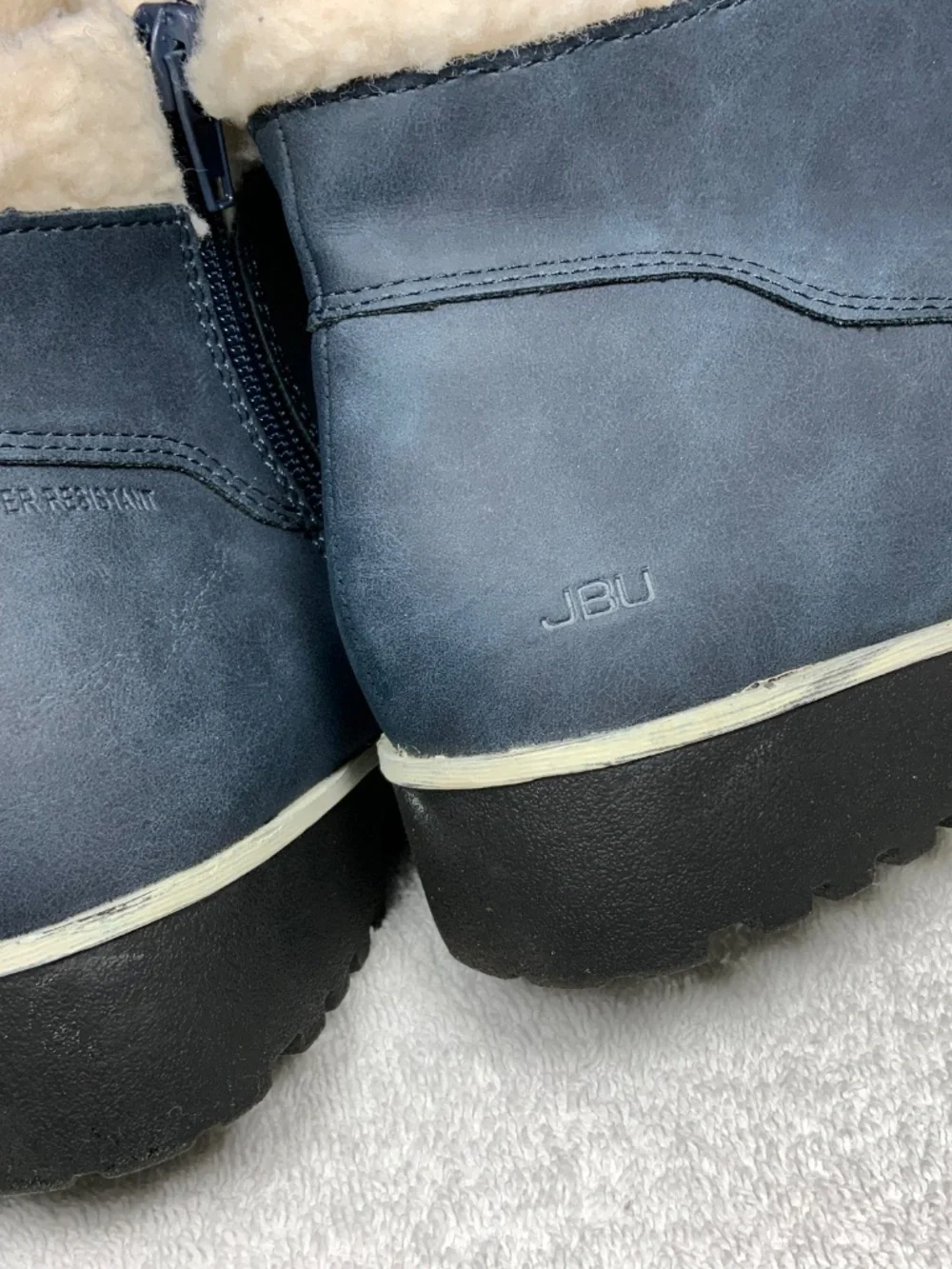 NWOT - JBU Blue Water Resistant Ankle Boots - Size 8.5